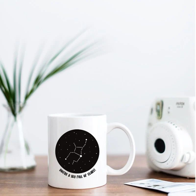 Virgo Zodiac Sign Ceramic Coffee Mug